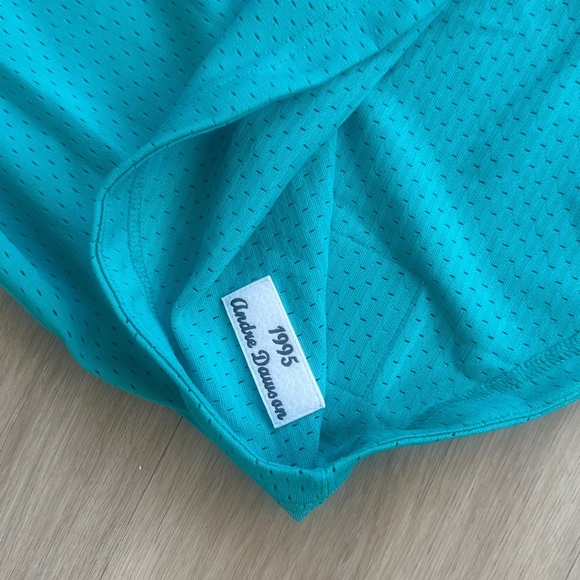 Mitchell & Ness Andre Dawson Teal Florida Marlins 1995 Cooperstown Collection - Picture 10 of 10